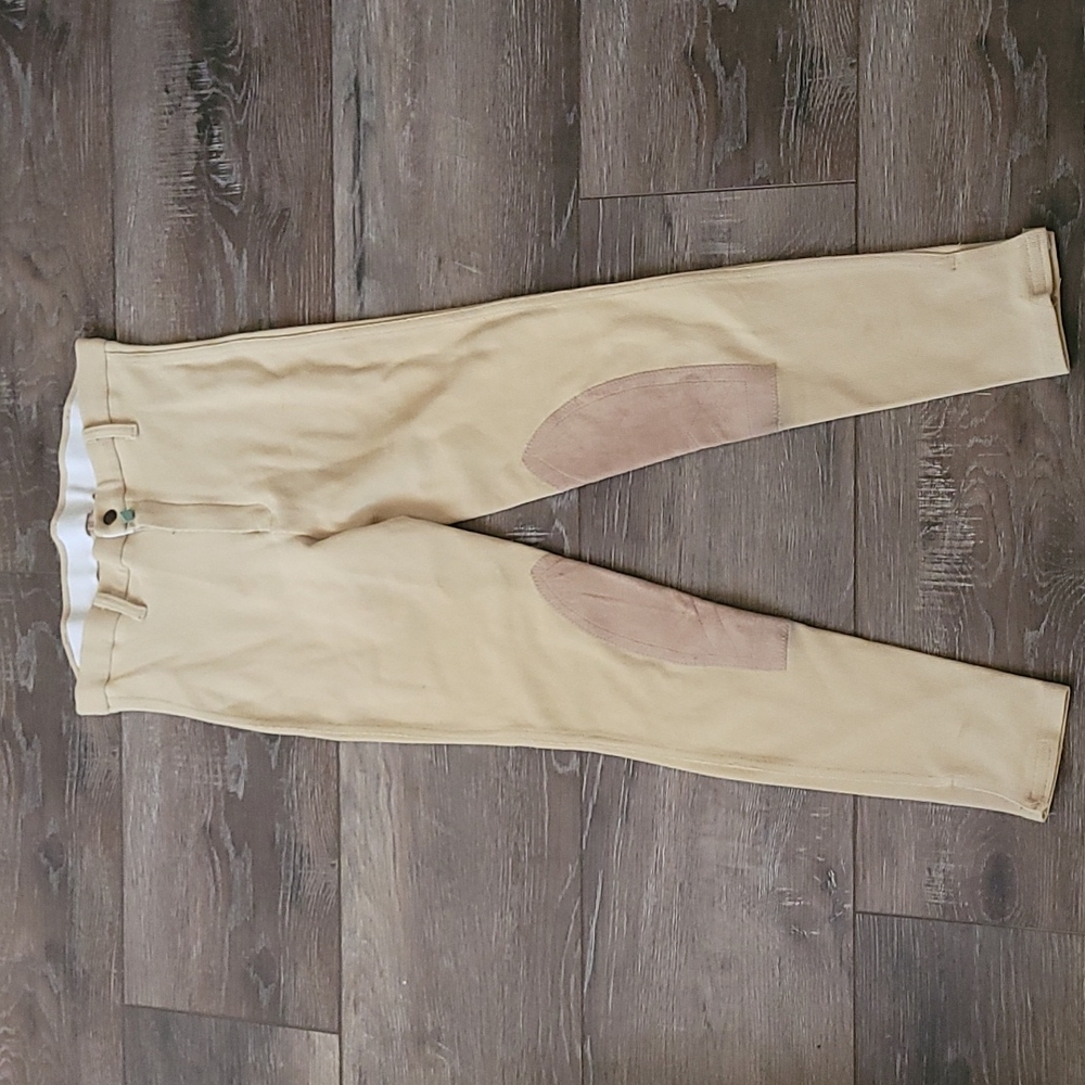 Devon Aire English riding pants Equestrian 28 tan high-waisted breeches